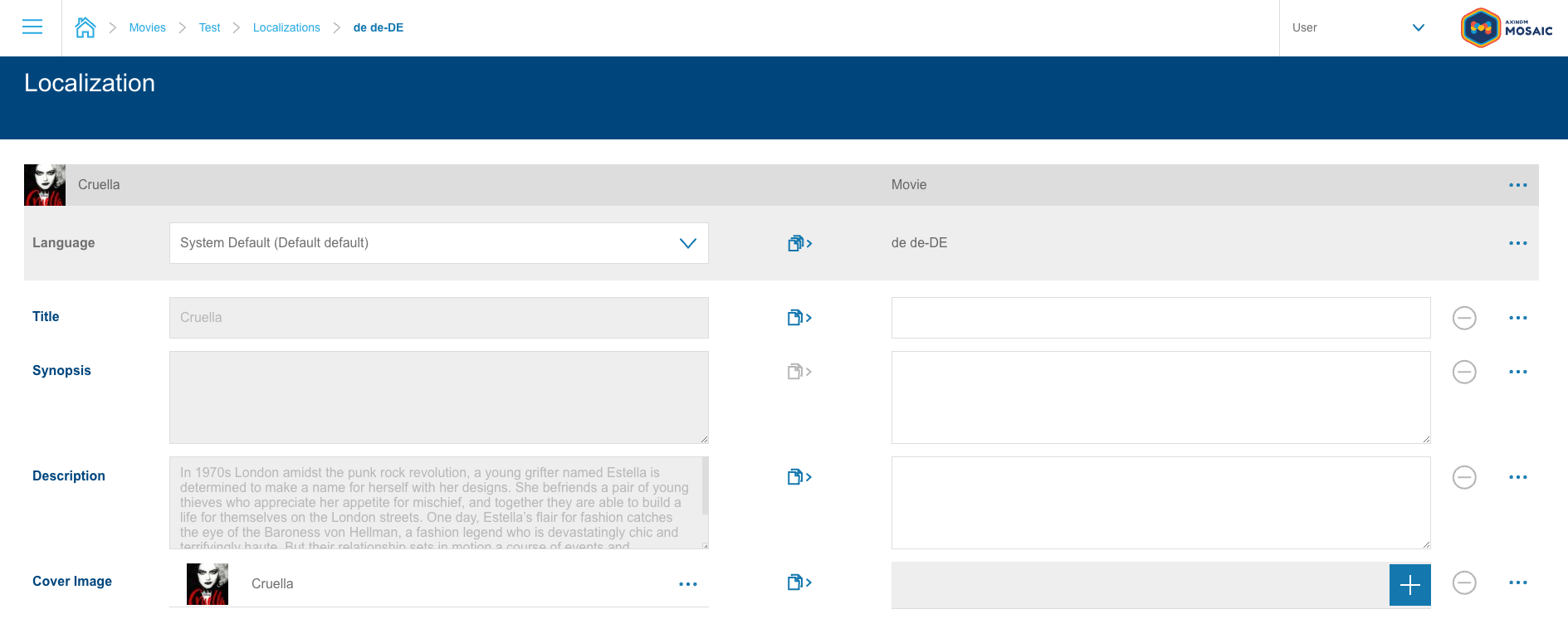 Localization Station with a custom Image assignment component
